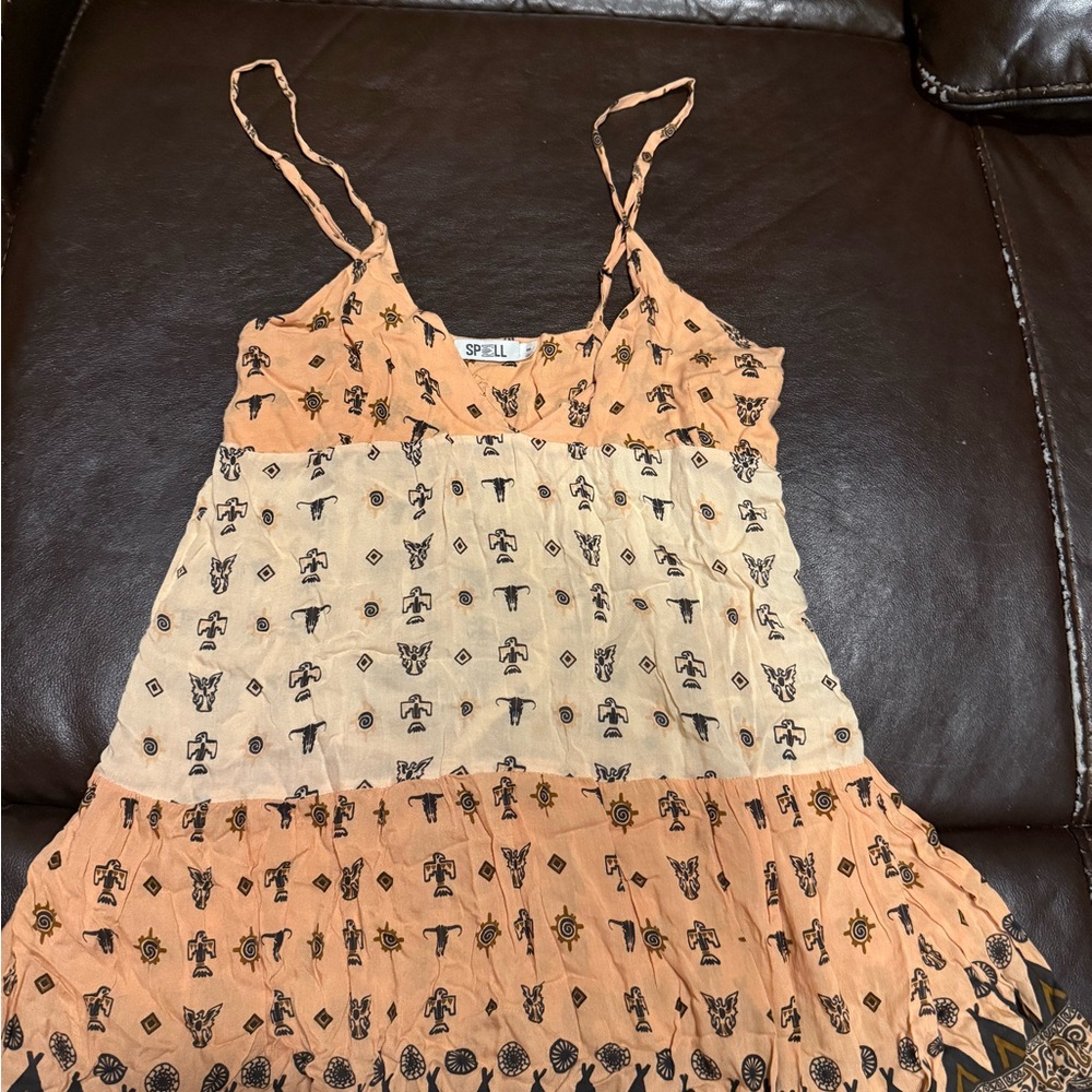 🍑SPELL RARE ARIZONA PEACH MINI DRESS 🍑